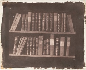 Scene in a Library, by William Henry Fox Talbot, before March 22, 1844; The Metropolitan Museum of Art, Gilman Collection, Gift of The Howard Gilman Foundation, accession number 2005.100.172. 