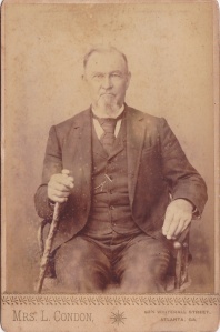 Mrs. L. Condon, cabinet card of an unidentified gentleman, Atlanta GA, ca. 1891